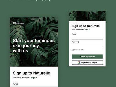 Daily UI [1/100] - Sign Up form for Skims by Thai Ha Nguyen on Dribbble