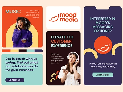 Mood Media - Brand Identity brandguidelines brandidentity branding brandlogo brandmanagement brandtemplates contentcreation creativedesign design graphic design logo logocolor logoconcept logomark logoprocess logotype visualidentity