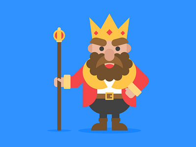 The King digital art flat design graphic design illustration 2d vector art vector illustration