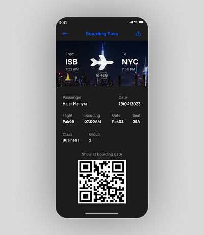 Boarding pass|Daily ui challenge#24 boarding pass daily ui challenge24 ui design