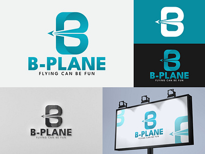 Logo B-Plane airlines logo airplane logo b logo brand identity branding logo plane logo