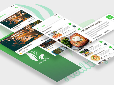 Food ordering app isometric Artboard presetation adobe illustrator adobe photoshop adobexd brand design branding graphic design logo ui uiux ux