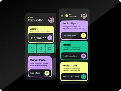 Mobile UI - Healthcare Market Place mobile app mobile ui ui ux
