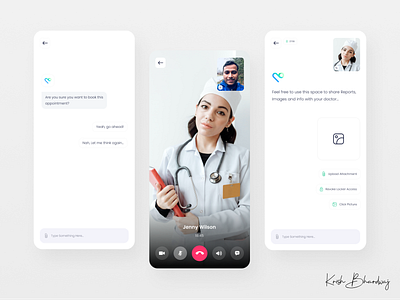 AI-Based Personal Healthcare Assistant ai app design branding chatbot design doctor doctor app healthcare healthcare app interface design mobile app modern app white