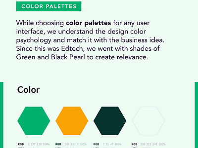 Studymock Color Palettes design jaraware jarawareinfosoft studymock ui ux