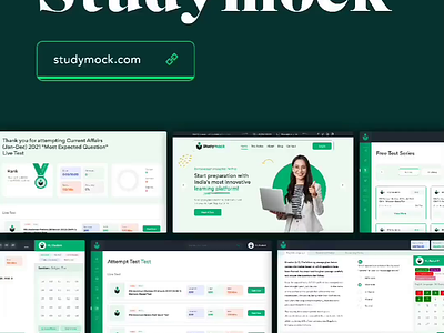 We are thrilled to announce the launch of Studymock.com! app branding design jaraware jarawareinfosoft ui