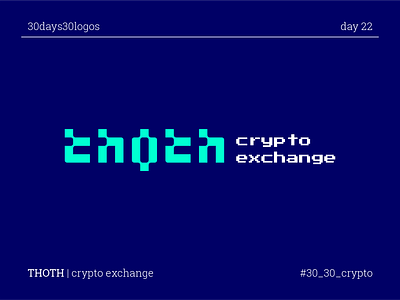 THOTH branding coin crypto cryptocurrency exchange logo thoth