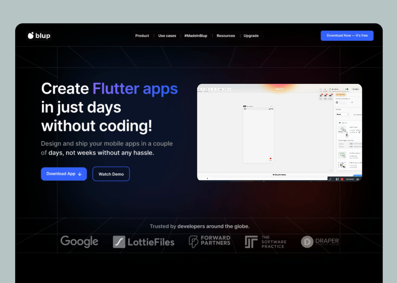 Blup - Redesigned Homepage 3d animation app branding design graphic design homepage illustration illustrator interface logo minimal mobile motion graphics redesign typography ui ux vector website
