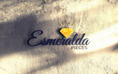 Logo Design Concept/Esmeralda Pieces app branding design graphic design illustration logo typography ui ux vector