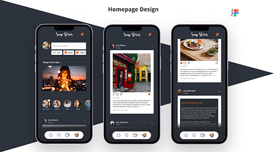 Social Media Homepage Design | Mobile App app branding design homepage design interaction design mobile app mobile design social media app typography ui user experience user interface ux visual design