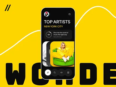 Music Mobile IOS App album android animation app app design app interction dark theme dashboard design ios mobile mobile app mobile ui motion music online statistics streamig ui ux