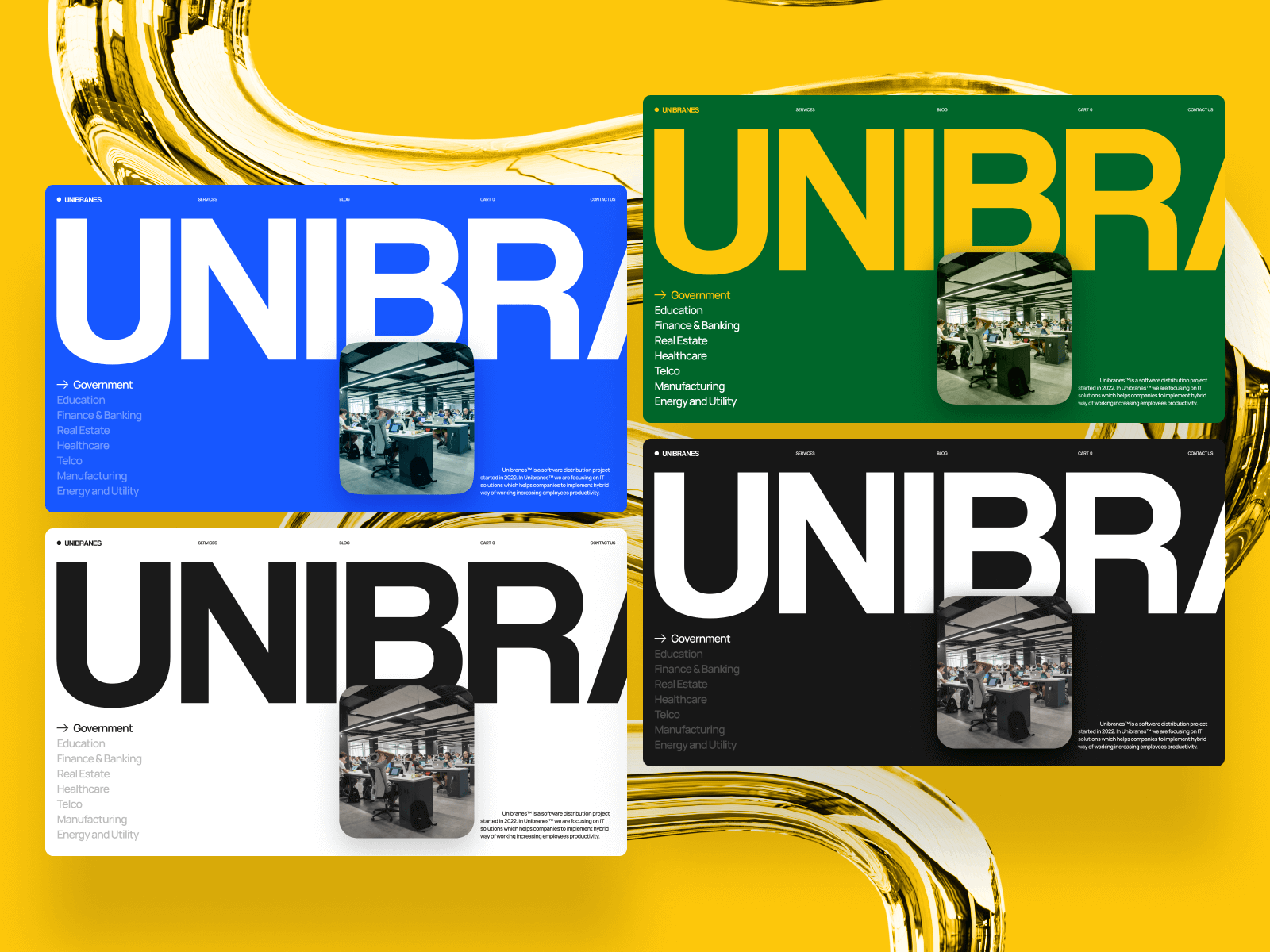 Example of Unibranes | Hero Screen
