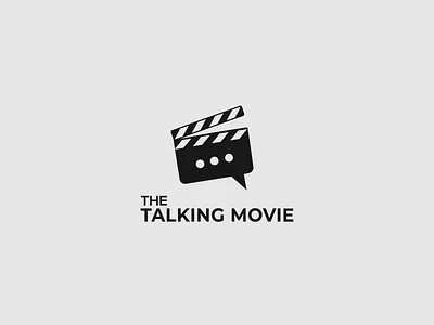 The talking movie logo animation branding design logo logo animation minimalist typography