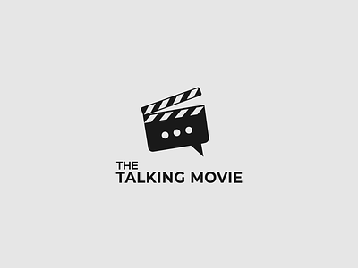 The talking movie logo animation branding design logo logo animation minimalist typography