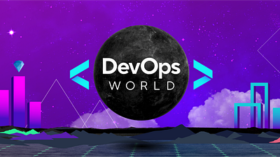 DevOps World 2023 // Developer Conference Event Brand animation branding design graphic design illustration logo typography