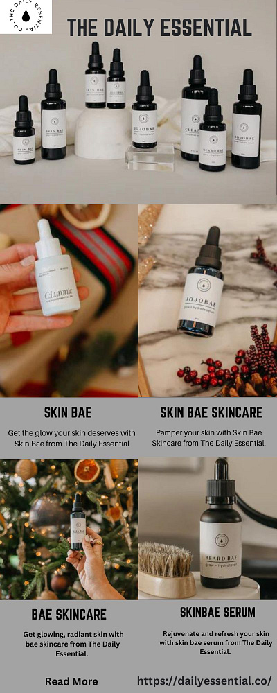 Skin Bae Facial Serum cleanse skin daily essential design skin skincare