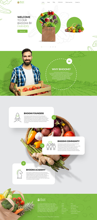 Bhoomi Farmers branding design graphic design ui vector