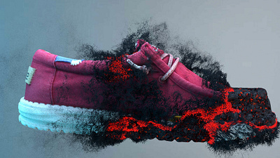 Hey Dude Shoes FX 3d branding motion graphics