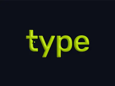 Type face logo concept 3d 3d logo brand branding graphic logo logo design type vector