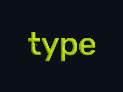 Type face logo concept 3d 3d logo brand branding graphic logo logo design type vector