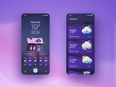 Weather App UI Design app design ui uiux user interface weather app