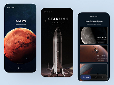 SpaceX- Commercial Rocket Seat Booking App UI Design 3d abstract adobe animation app branding design figma graphic design illustration logo motion graphics ui ux vector