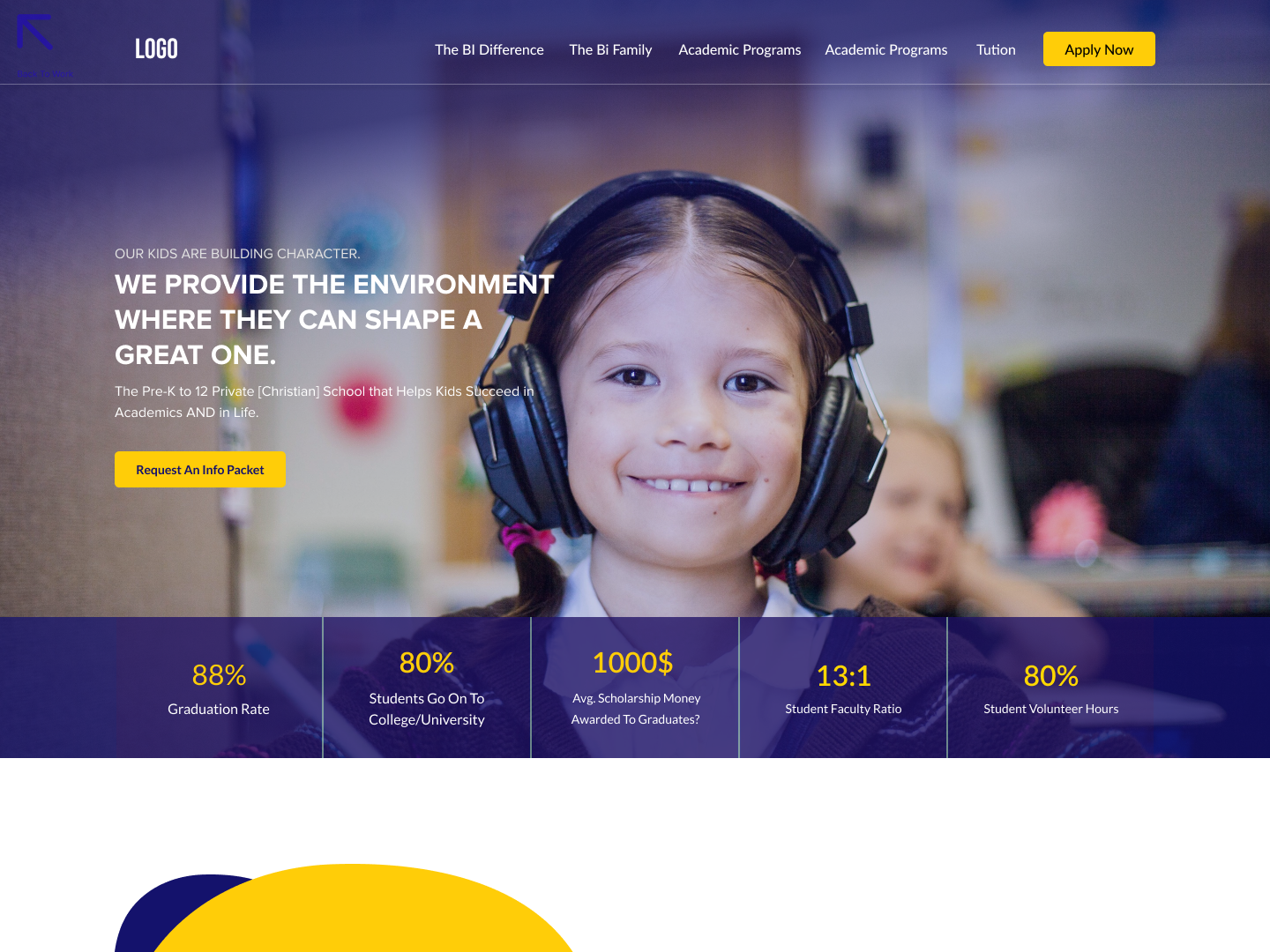 School and College site by hammad nazir on Dribbble