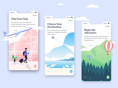 Travel Onboarding Experience - UI Design android app app design app ui creative ui design design ios app onboarding screen design travel onboarding experience ui ui concept ui design ui trending ui ux