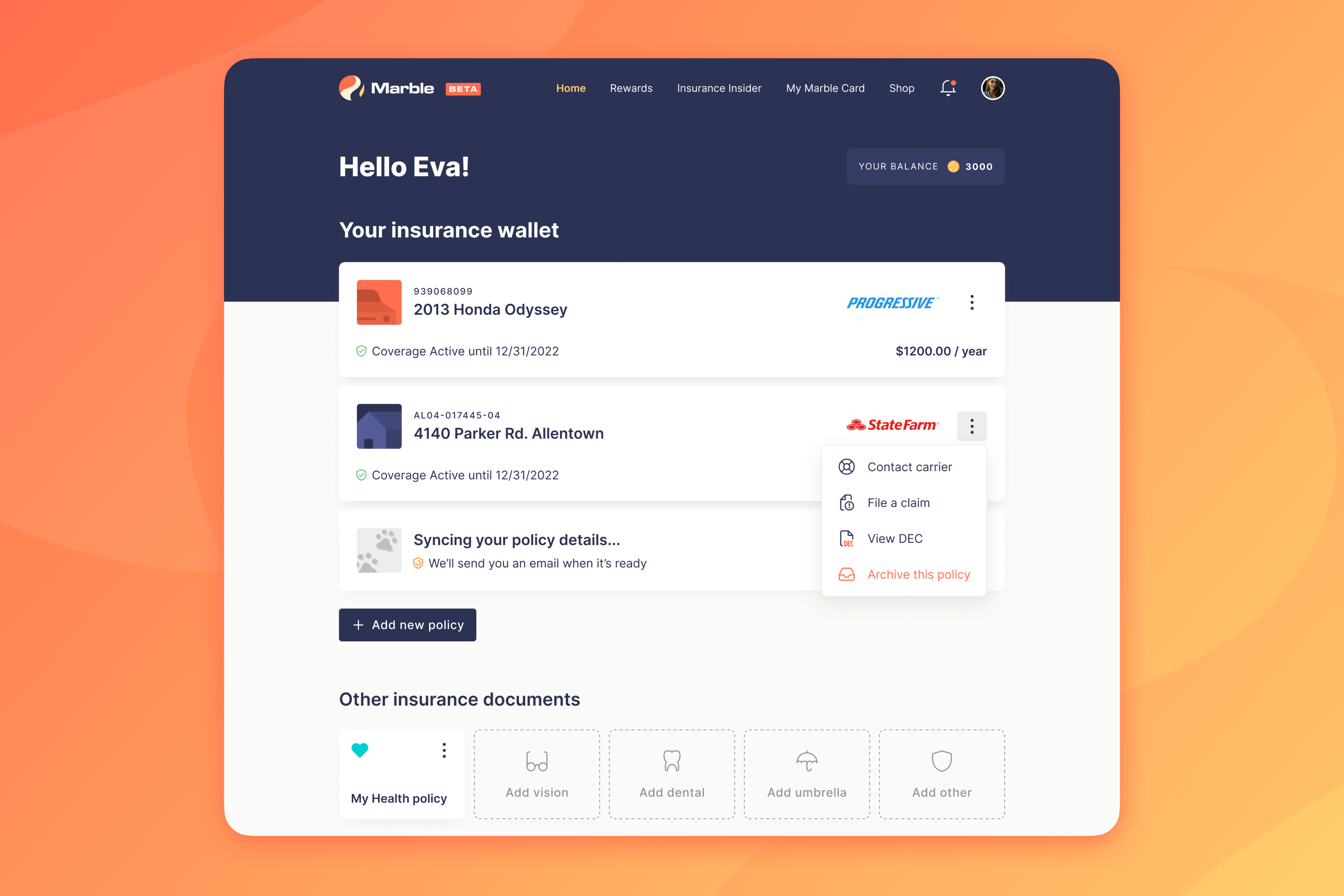 Example of Web App Design