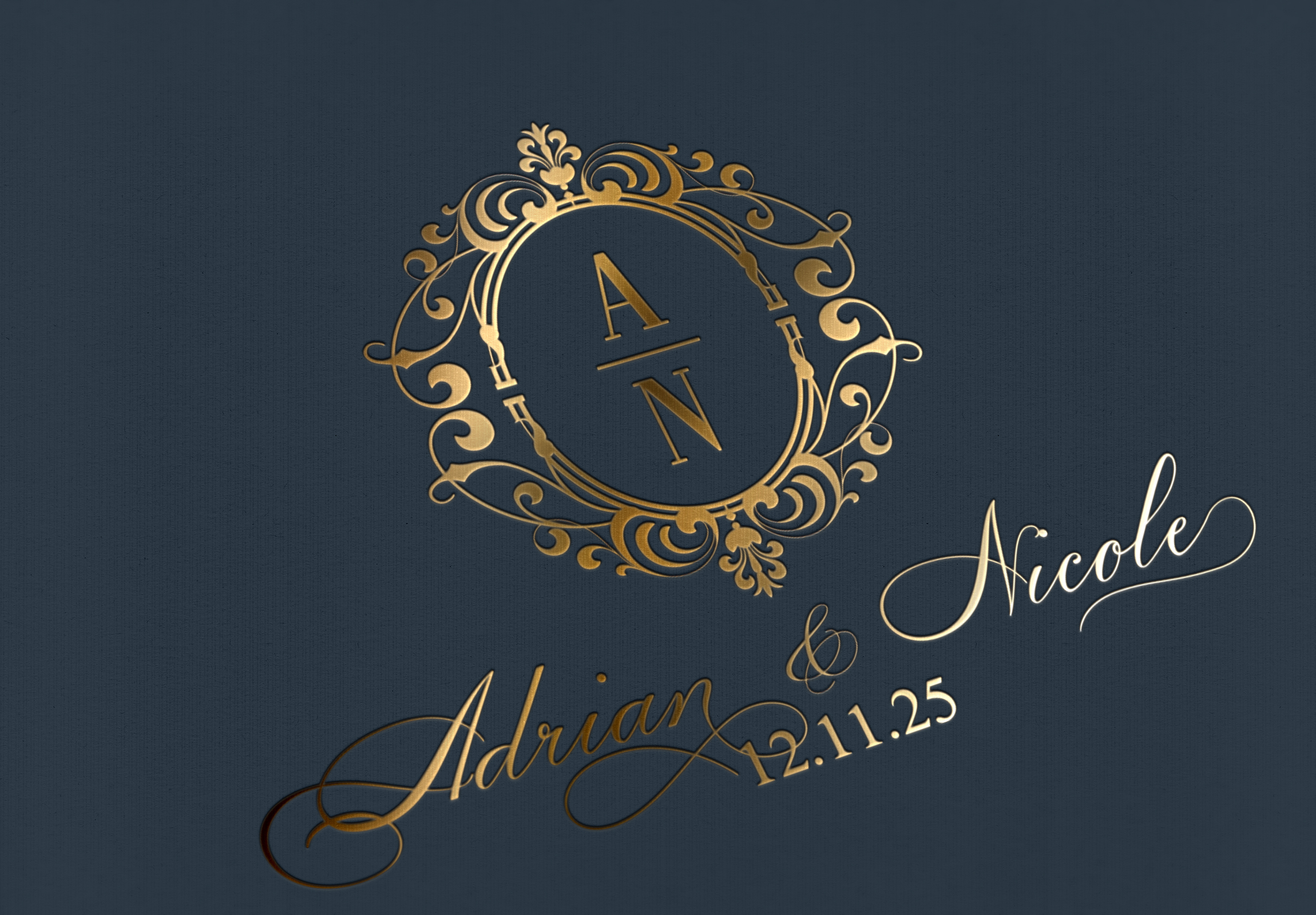 aa wedding logo design