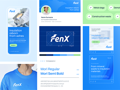 FenX - Brand Identity brand brand identity branding design graphic design logo logotype modern logo startup sustainable visual identity
