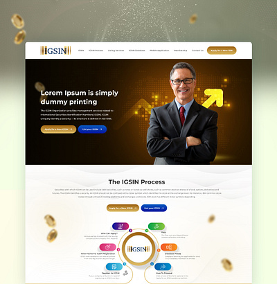 IGSIN branding design landingpage photoshop ui web web design