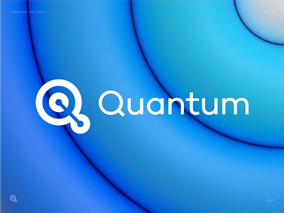 Q for Quantum. 36 Days of Type. Day 17 ai blockchain branding crypto data fintech gradient icon identity learning letter q lettering logo logo mark machine medtech neuronet q logo saas tech