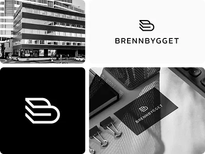 BrennBygget | Logo Design branding buidling clever concept corporate identity corporate logo geometric logo house letter letter b logo logo design logotype minimalist office