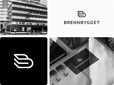 BrennBygget | Logo Design branding buidling clever concept corporate identity corporate logo geometric logo house letter letter b logo logo design logotype minimalist office