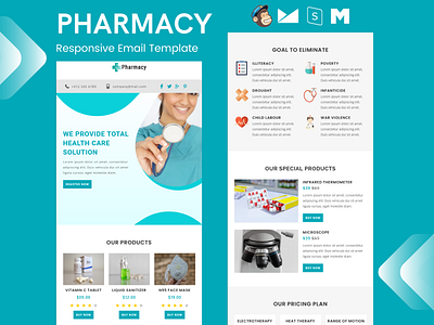 Pharmacy – Responsive Email Template email template medicine multipurpose