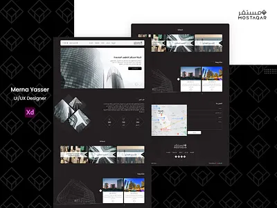 Landing Page2 - Mostaqar graphic design landing page ui uiux web xd