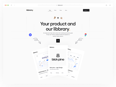 libbrary ◆ Landing Page design homepage homepage design landing landing page ui ux website