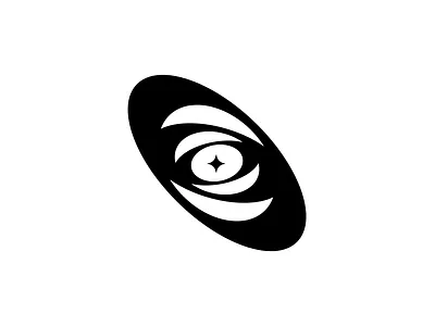 Supernova Logo clean logo monochrome rings simple space star supernova vector