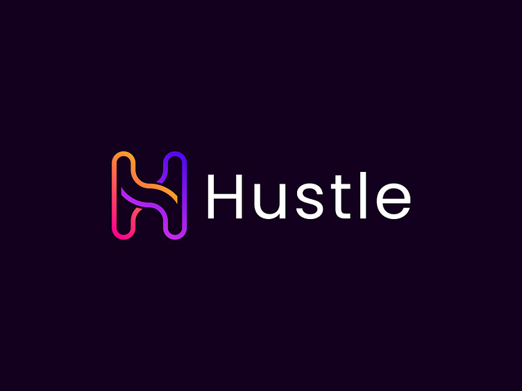 Hustle Logo by Dipankar Debnath on Dribbble