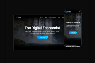 The Digital Economist design development web website