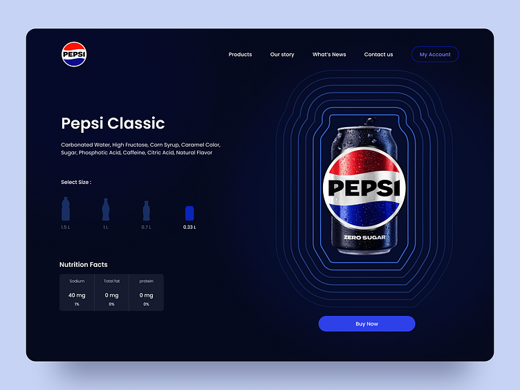 Pepsi Landing Page Redesign 🥤 by D Agency on Dribbble