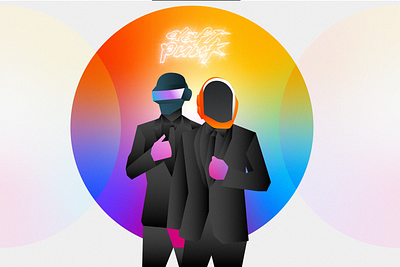 Daft Punk design graphic design illustration