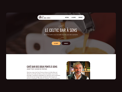 Le Celtic Bar branding design homepage illustration logo ui ux webdesign