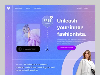 Fashion website beauty bold clean clothes commerce fashion modern online shop product shirt shop store style summer ui wear web website