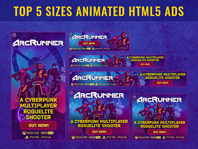 Html5 Banner ads | Gaming ads amphtml animated display ads animated gif animated html5 banner ads banner design gaming ads google banner ads html5 banner ads web banners