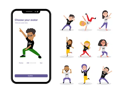 Illustration Avatars Design adobe illustrator avatar avatars character character design design graphic design illustration illustration avatars design illustrations manypixels