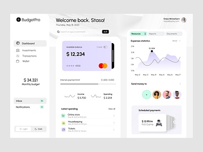 Financial Dashboard bank banking app banking webapp clean credit card crypto crypto wallet dex exchange plarform finance financial app financial dashboard money pastel colors product design security ui ux ux wallet webdesign