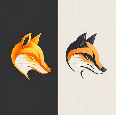 Fox logo design branding design graphic design illustration logo vector