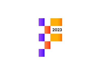 Frontend Hackaton 2023 Logo Variant abstract colors f frontend geometry hackaton identity letter logo vivid